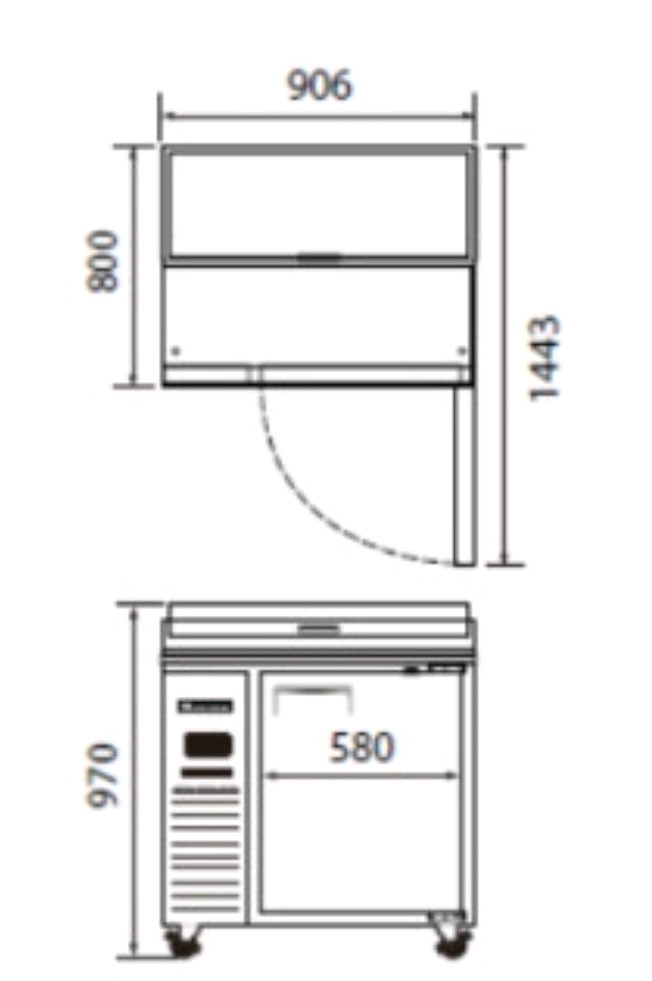 부성 에베레스트 토핑 업소용냉장고 간냉식--2