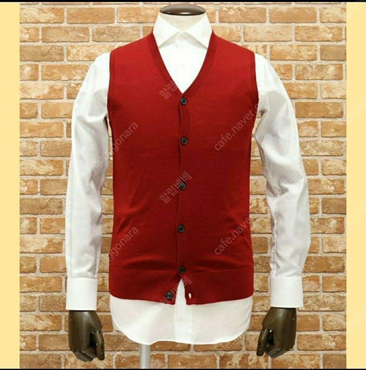 새상품/g-stage/M/남성 니트 조끼 베스트 울 이미지