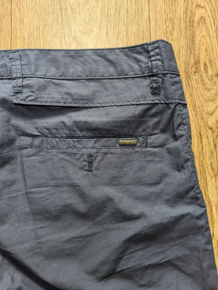 DIESEL 디젤 코튼 치노 네이비 반바지 (32)--2