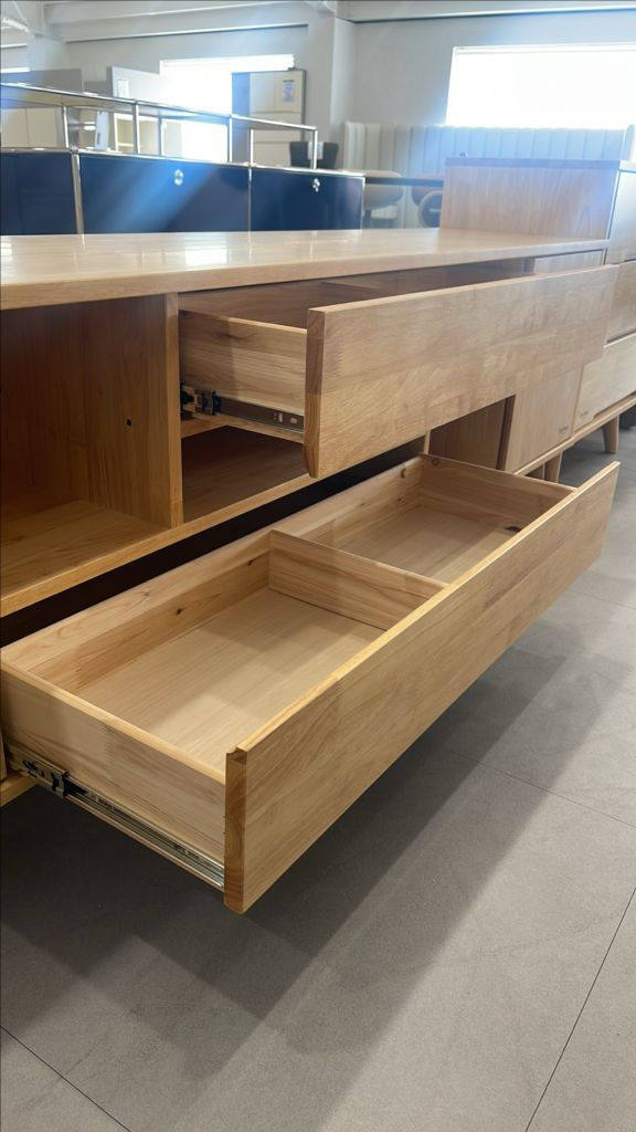 원목 TV장 수납장--1