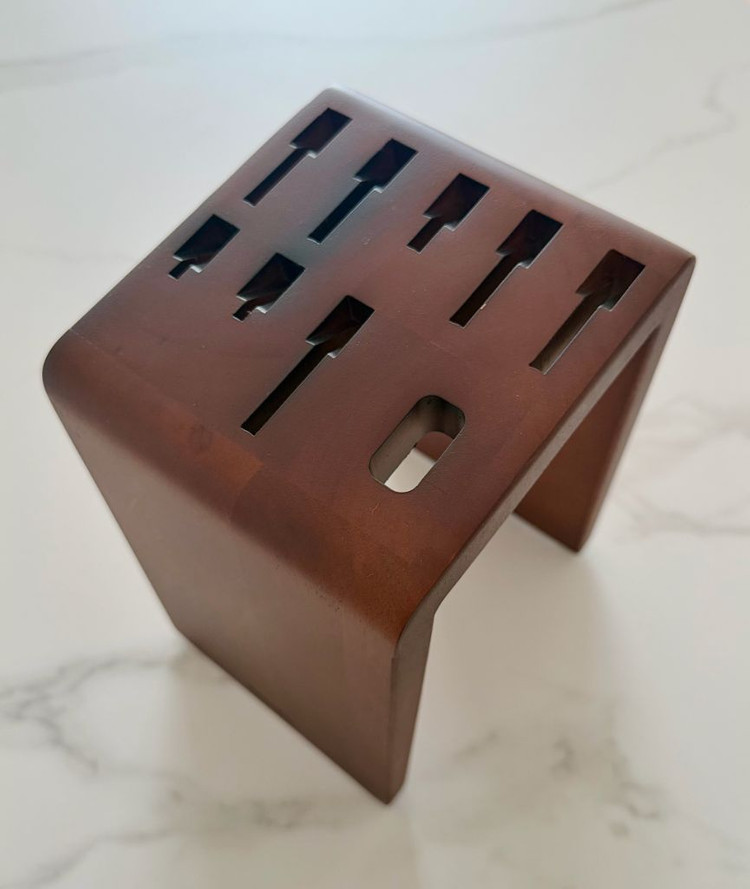 쿠자 원목 칼블럭 칼보관함 칼꽂이 새상품--1