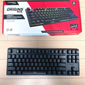 (박풀S급) 하이퍼엑스 알로이 오리진 코어 RGB 기계식 게이밍 키보드 (아쿠아축)