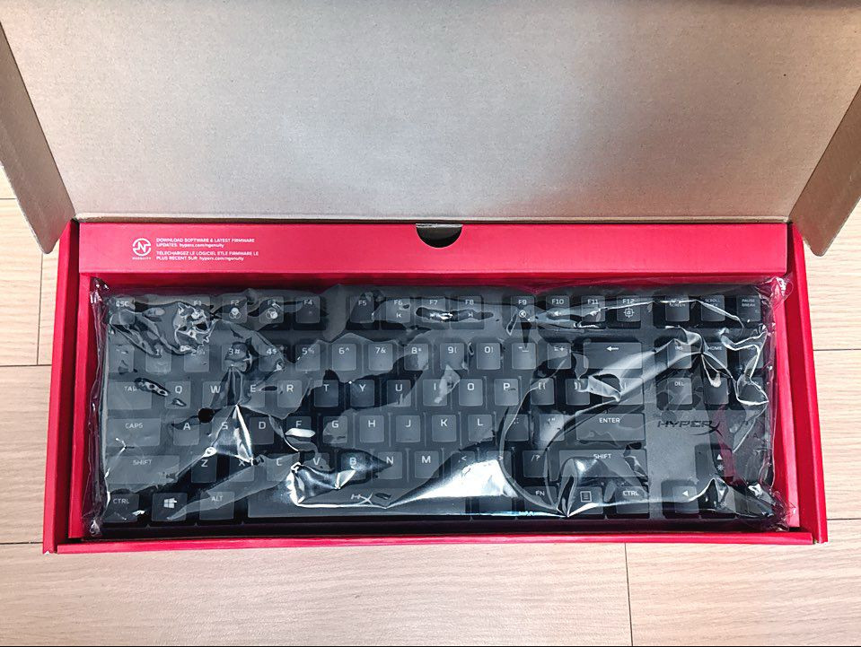 (박풀S급) 하이퍼엑스 알로이 오리진 코어 RGB 기계식 게이밍 키보드 (아쿠아축)--2