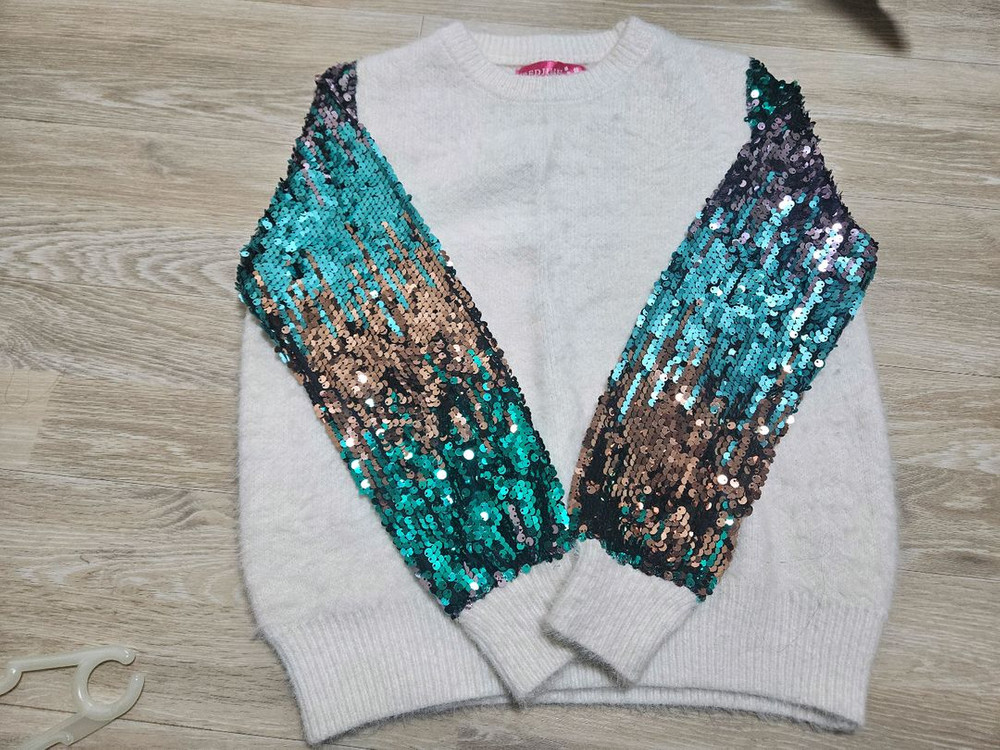 RED JUJU 스팽글 장식 스웨터 free--2