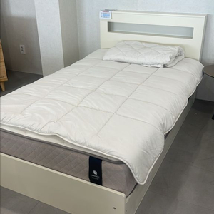 화이트 침대프레임 수납형 디자인 국내생산