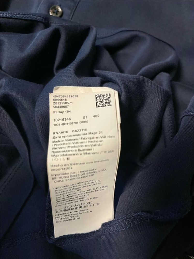 휴고 보스 남성 네이비 폴로 셔츠 M--8