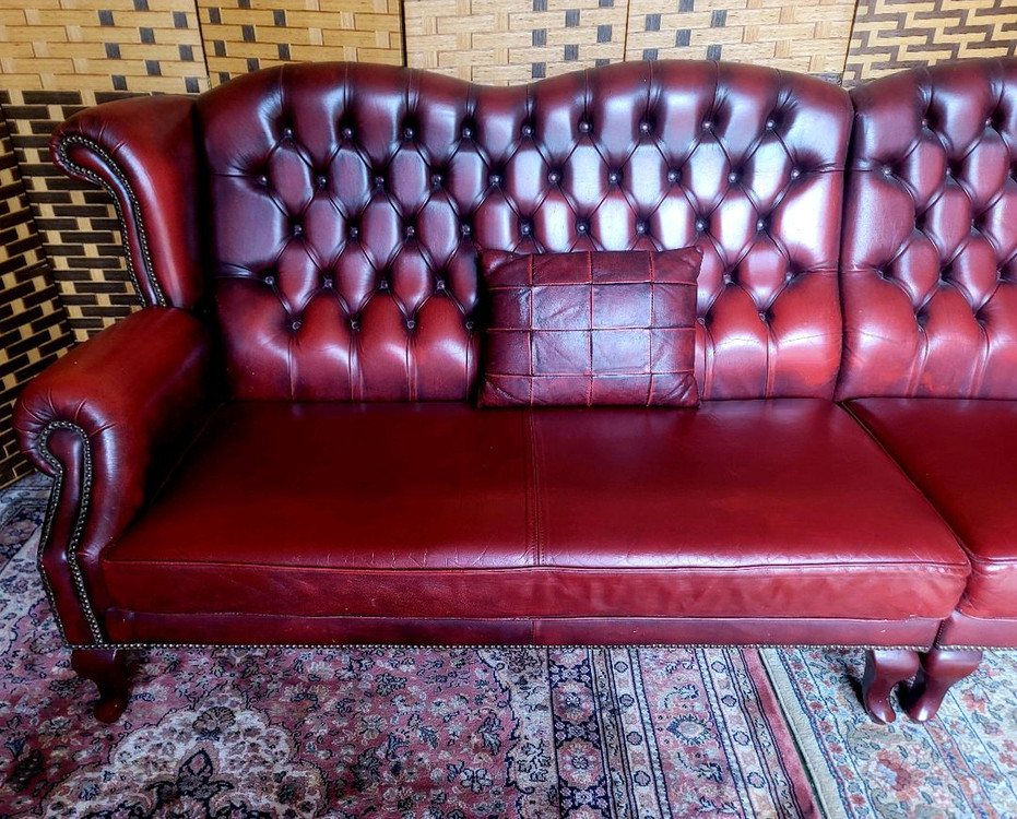 *소파맨*MADE IN ITALY*정품* 엔틱소파*오토만 스툴세트 이미지