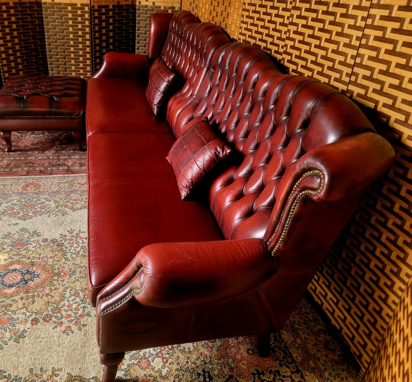 *소파맨*MADE IN ITALY*정품* 엔틱소파*오토만 스툴세트 이미지