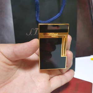 [새상품,풀세트] 듀퐁라이터 라인2 신형 16890 금사 옻칠 금장 듀퐁 라이타 이미지