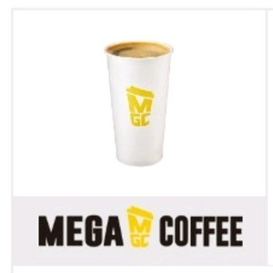 메가커피 핫 아메리카노 1400원