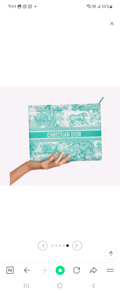 새상품 디올 리비에라 클러치 백--9