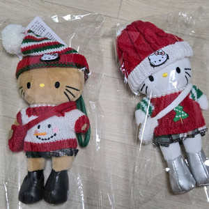 향나는 롱다리키티인형키링2개일괄