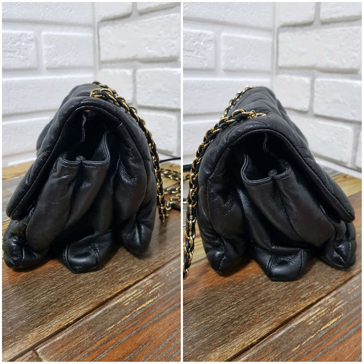 [정품] 페라가모 바라지니 퀼팅 크로스백 블랙--6