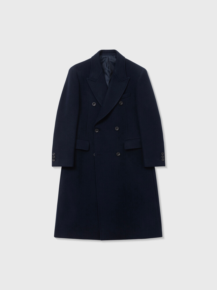 새상품)아틀리에델디오 멜톤 울 더블 코트100M-다크네이비--1
