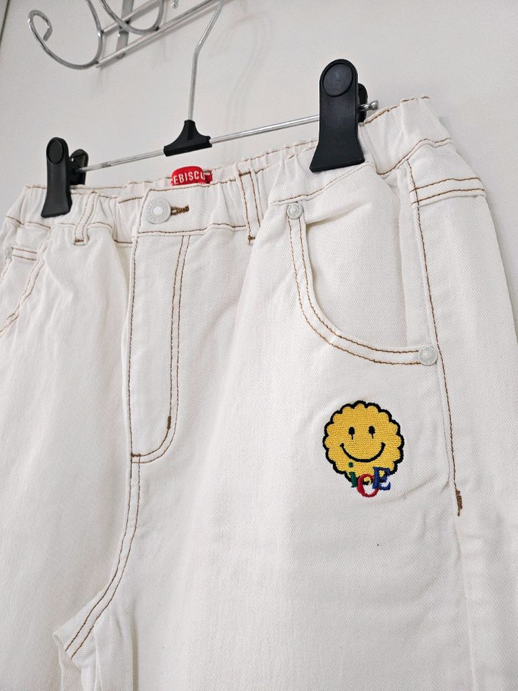 아이스비스킷 스마일 패치 바지 165--1
