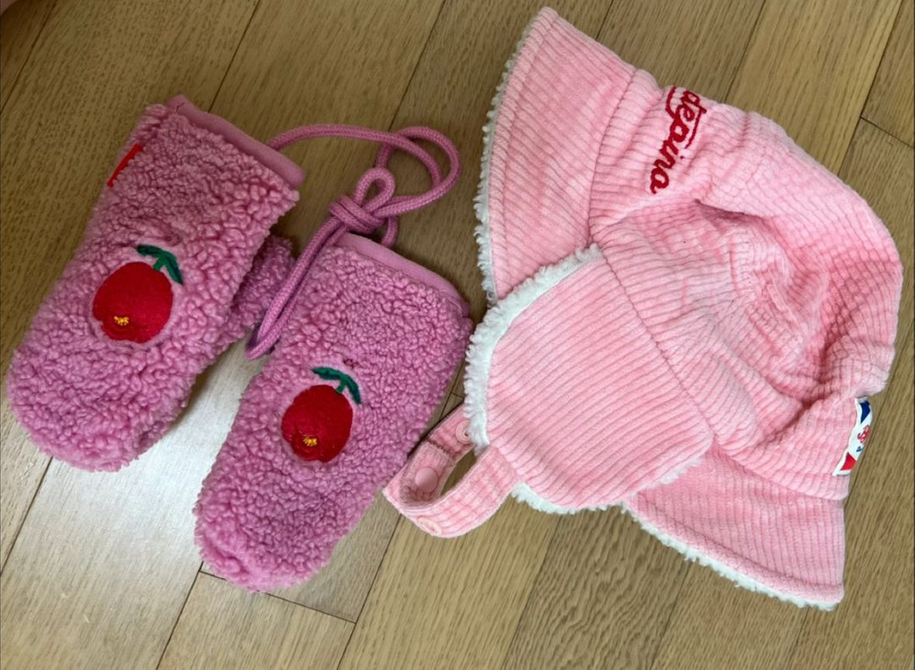 베베드피노 모자+장갑 세트 (총2세트)--1