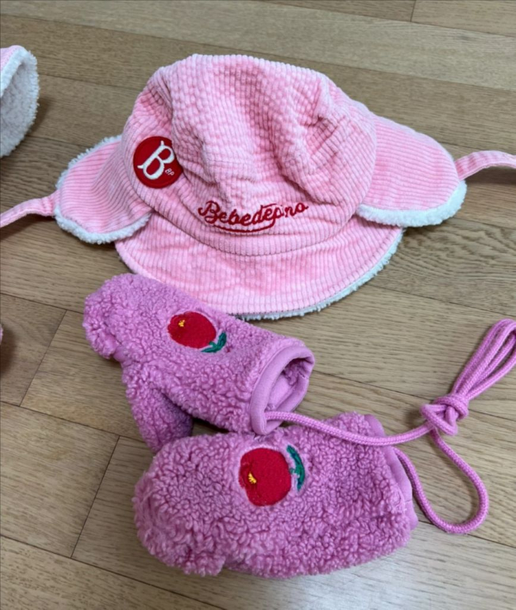 베베드피노 모자+장갑 세트 (총2세트)--2