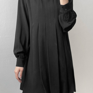 블랙 미니 원피스