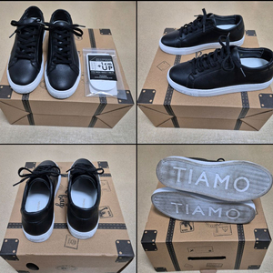 티아모 오리지널 키높이 스니커즈 블랙 검정 신발