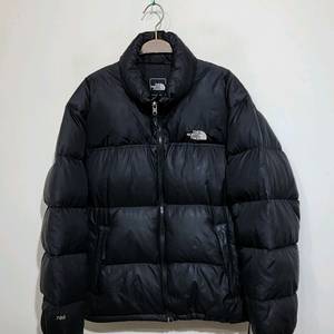 (L) 노스페이스 구스다운 눕시패딩 점퍼 블랙 거위털 700 자켓