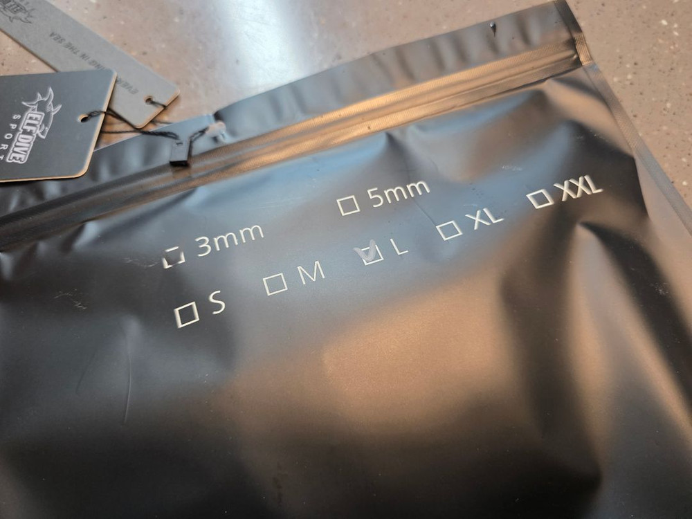 엘프다이브 케블라 장갑 3mm L사이즈--1