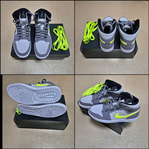 나이키 조던1 미드 건스모크 볼트 신발