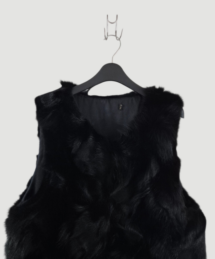 [55]여자 여우털 조끼 베스트--1