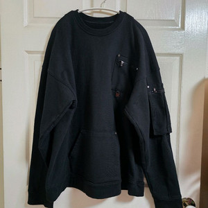 트리밍버드 오버핏 멀티포켓 스웻셔츠