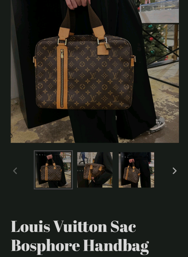 루이비통 정품 보스포어 크로스백--2
