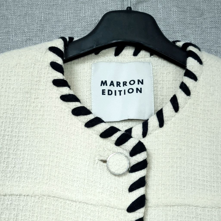 마론 에디션 트위드 숏자켓--2