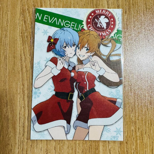 에반게리온 크리스마스 한정 아스카 레이 포스트카드