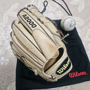 윌슨 A2000 야구 글러브 + 이승엽 싸인볼