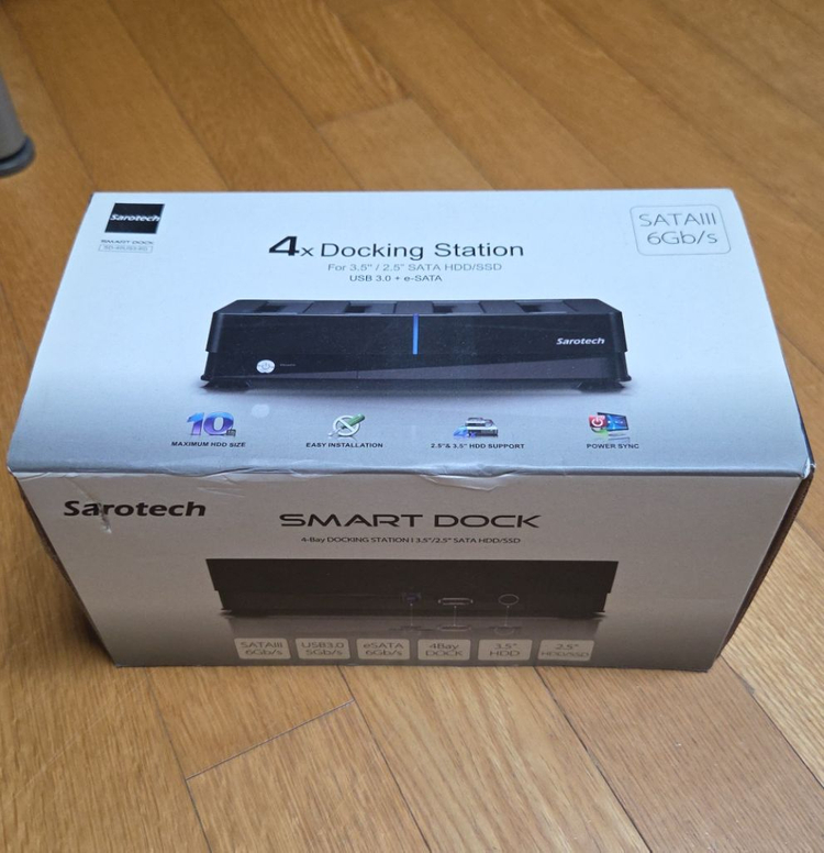 새로텍 Sarotech Smart Dock SD-40US3-6G 4베이 도킹스테이션--0