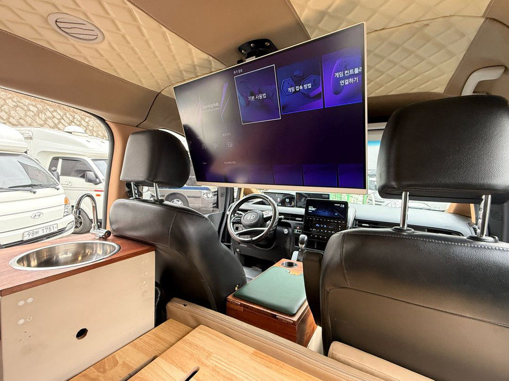 스타리아 캠핑카 4인승 중고추천 차박 데일리카겸용--9