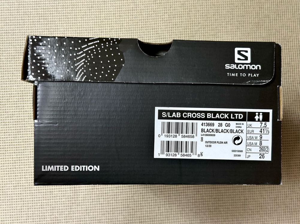 살로몬 S/LAB CROSS BLACK LTD 260mm 새상품--7