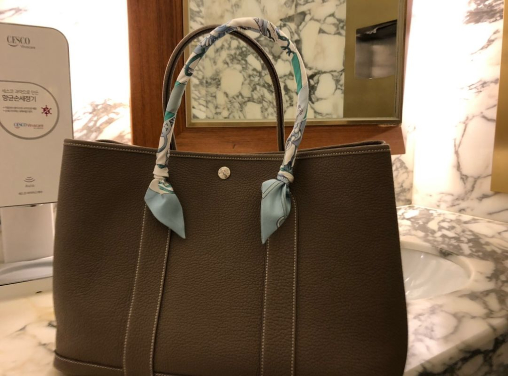 에르메스 가든파티36 에토프 (사몰가 이너백 + 에르메스 트윌리 2종 포함)--0