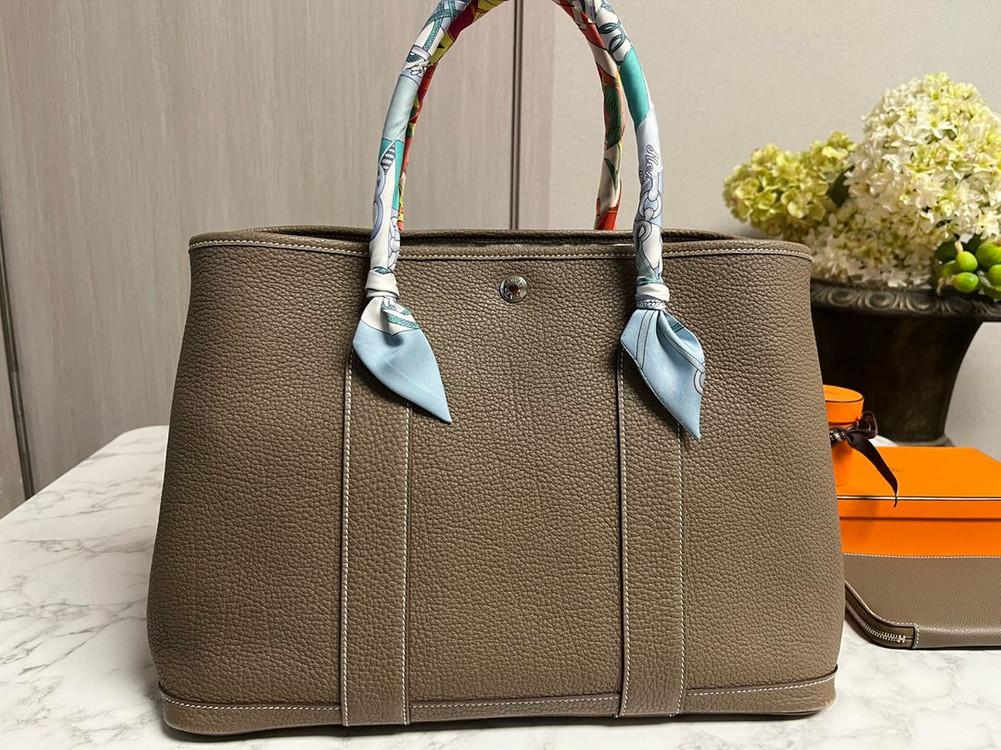 에르메스 가든파티36 에토프 (사몰가 이너백 + 에르메스 트윌리 2종 포함)--1