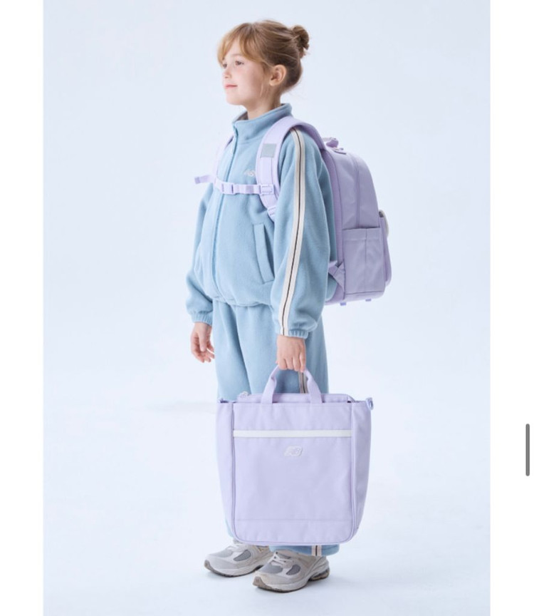 [새제품] 뉴발란스키즈 에센셜 백팩 세트 초등학생 저학년 책가방 보조가방--3