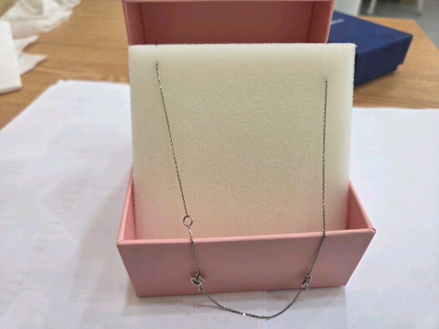 제이에스티나 실버티아라 귀걸이목걸이세트(연장체인포함) 택포7.5--4