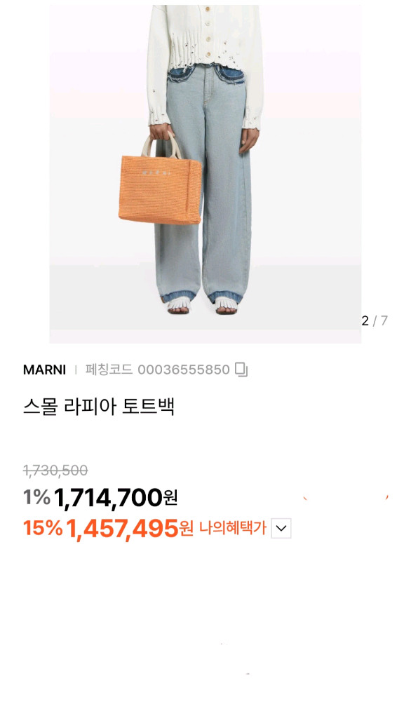 마르니 라피아 토드백--1