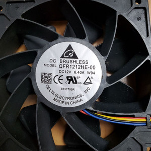 델타 DC Brushless 쿨링 팬 QFR1212HE-00