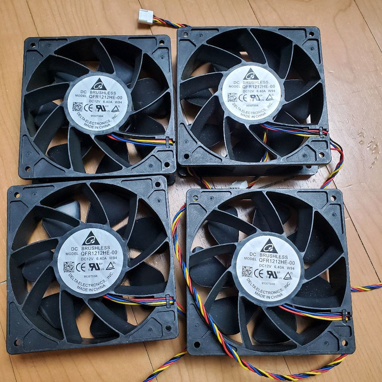 델타 DC Brushless 쿨링 팬 QFR1212HE-00--1