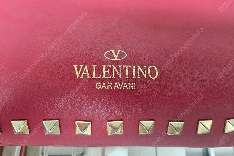 발렌티노 락스터드 클러치백 레드 GC42--1