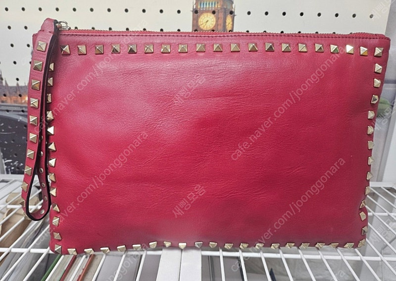 발렌티노 락스터드 클러치백 레드 GC42--3