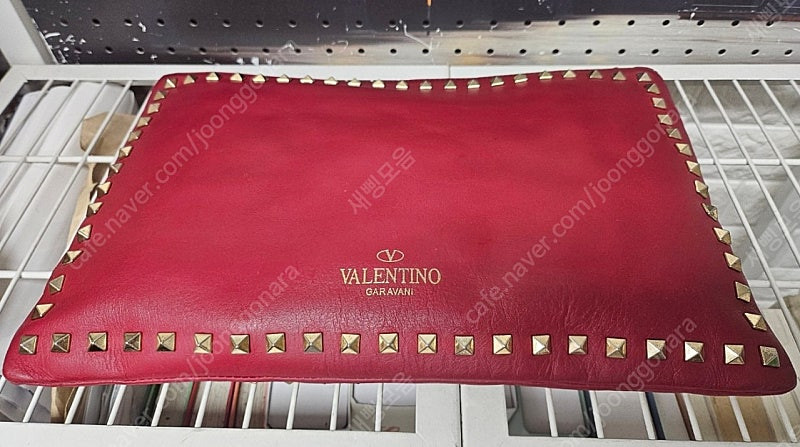 발렌티노 락스터드 클러치백 레드 GC42--4