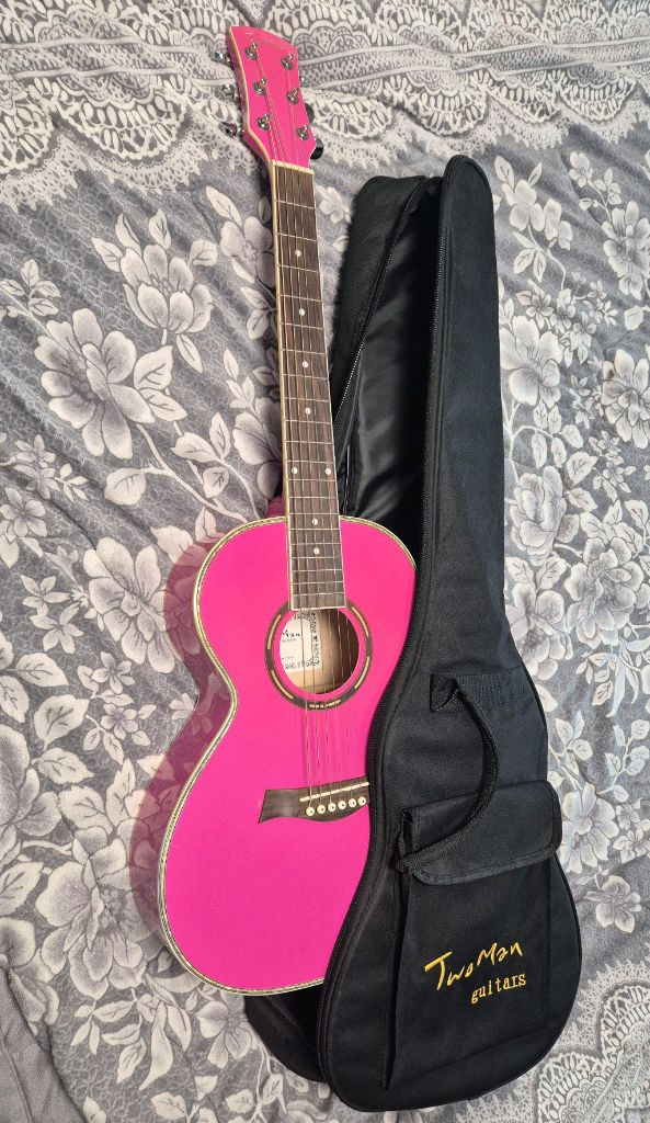 여성, 학생용/TWO MAN 미니 어쿠스틱 기타--1