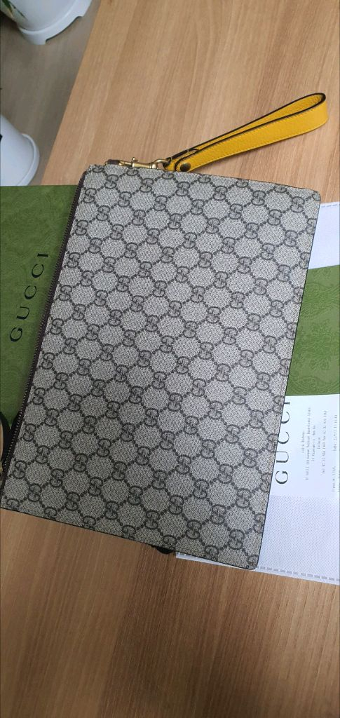 구찌 네오빈티지 클러치백 정품S급(영수증O)프라다루이비통디올고야드샤넬셀린느보테가생로랑버버리발렌시아가가방--2