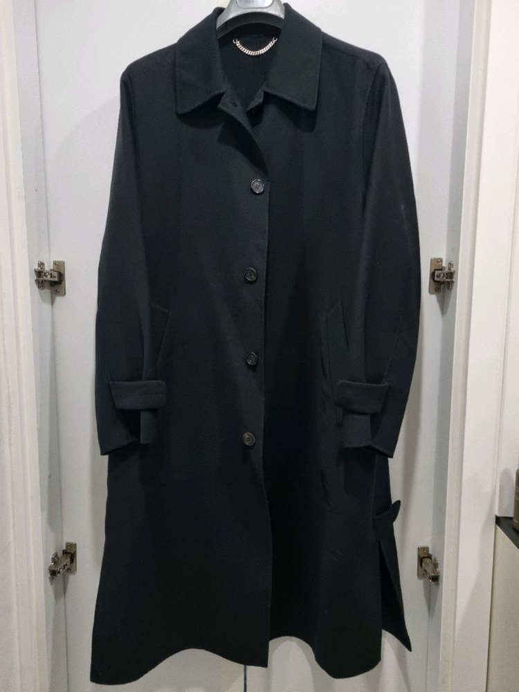 남성 송지오옴므 트렌치 맥코트 블랙--0