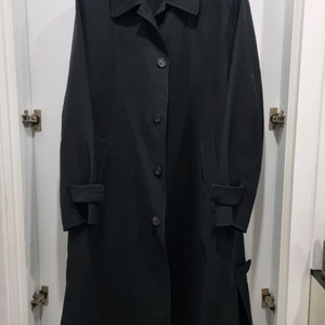 남성 송지오옴므 트렌치 맥코트 블랙