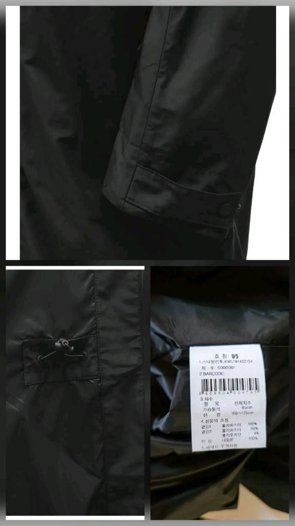 (새제품) K2 여성 긴기장 봄,가을 자켓 블랙90,95,100--3